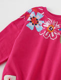 Flower Printed Sweatshirt - Bebehanna