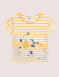 Flower Striped T-shirt - Bebehanna