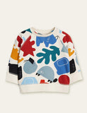 Geometric Leaves Animal Full Printed Sweatshirt