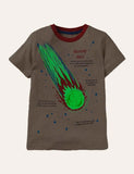 Glowing Dinosaur Short-Sleeved T-shirt - Bebehanna