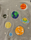 Glowing Space Astronaut Printed Long Sleeve T-shirt - Bebehanna