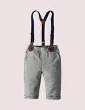 Gray Overalls Party Suit - Bebehanna