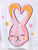 Happy Rabbit Printed Long Sleeve T-shirt - Bebehanna