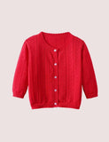 Hollow Knitted Cardigan - Bebehanna