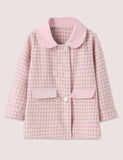 Houndstooth Woolen Coat - Bebehanna