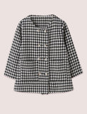 Houndstooth Woolen Coat - Bebehanna