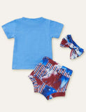 Independence Day Baby Flag Printed Set - Bebehanna