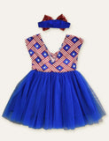 Independence Day Bow Mesh Dress - Bebehanna