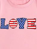 Independence Day Love Printed T-shirt - Bebehanna