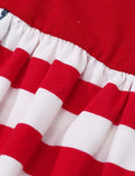 Independence Day Love Striped Dress - Bebehanna