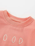 Letter Print Pullover Sweatshirt - Bebehanna