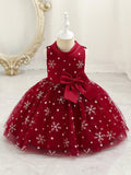 Light Up Snowflake Sleeveless Princess Dress - Uporpor - Bebehanna