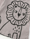 Lion Printed Long Sleeve T-shirt - Bebehanna