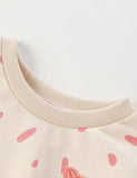 Little Bear Appliqué Polka Dot Sweatshirt - Bebehanna