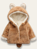 Multicolor Fox Plush Coat - Bebehanna