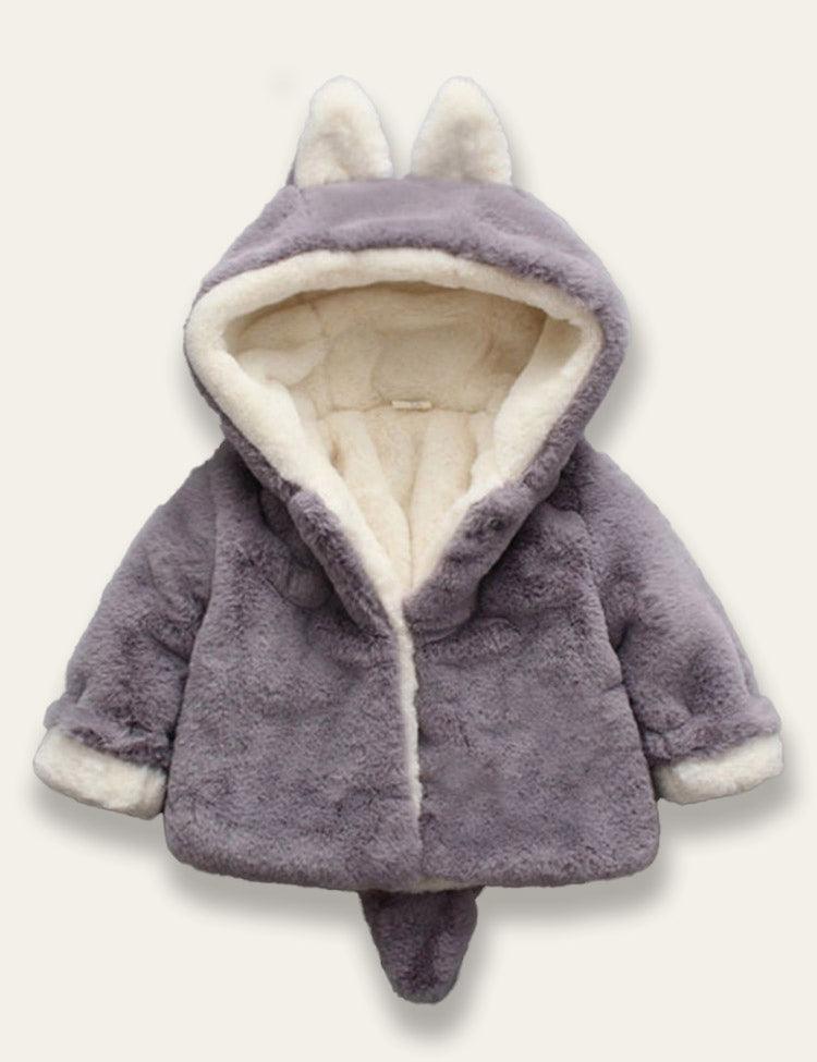 Multicolor Fox Plush Coat - Bebehanna