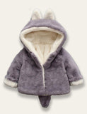 Multicolor Fox Plush Coat - Bebehanna