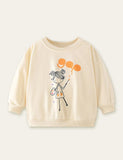 Painter Girl Printed Sweatshirt - Bebehanna