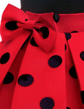 Polka Dot Bow Sleeveless Party Dress - Bebehanna