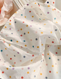 Polka Dot Tulip Embroidered Dress - Bebehanna