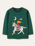 Princess Horse Printed Long-Sleeve T-shirt - Bebehanna