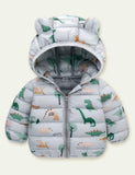 Printed down Cotton-Padded Jacket - Bebehanna