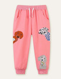 Puppy Appliqué Sweatpants - Bebehanna