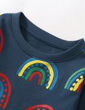 Rainbow Circle Printed Sweatshirt - Bebehanna