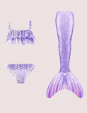 Rainbow Mermaid Tail Swimsuit Set - Bebehanna