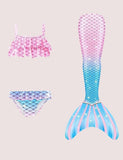 Rainbow Mermaid Tail Swimsuit Set - Bebehanna