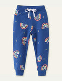 Rainbow Printing Sweatpants - Bebehanna