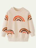 Rainbow Printing Sweatshirt - Bebehanna