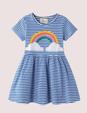 Rainbow Striped Dress