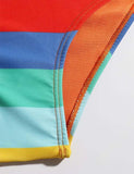 Rainbow Striped Swimsuit - Bebehanna