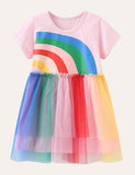 Rainbow Tulle Dress - Bebehanna