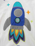 Rocket Appliqué T-shirt Suit - Bebehanna