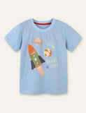 Rocket Printed T-shirt - Bebehanna