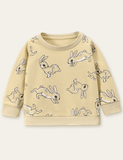 Running Rabbit Printed Sweatshirt - Bebehanna