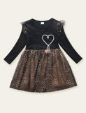 Sequin Star Princess Mesh Dress