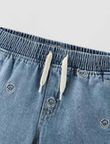 Smiley Denim Shorts - Bebehanna