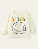 Smiley Printed Sweatshirt - Bebehanna