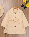 Solid color trench coat - Bebehanna