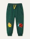 Summer Insect Appliqué Sweatpants