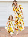 Sunflower Family Matching Dress - Bebehanna