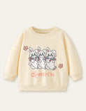 Three Kitten Printed Sweatshirt - Bebehanna