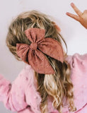 Today Only - Embroidery Bow Barrettes - Bebehanna