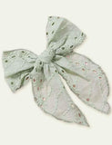 Today Only - Embroidery Bow Barrettes - Bebehanna