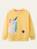 Unicorn Appliqué Sweatshirt - Bebehanna