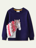 Unicorn Appliqué Sweatshirt - Bebehanna