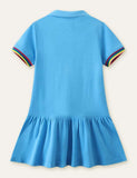 Unicorn Embroidered Polo Dress - Bebehanna